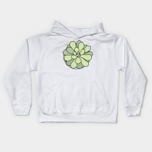 Green succulent Kids Hoodie